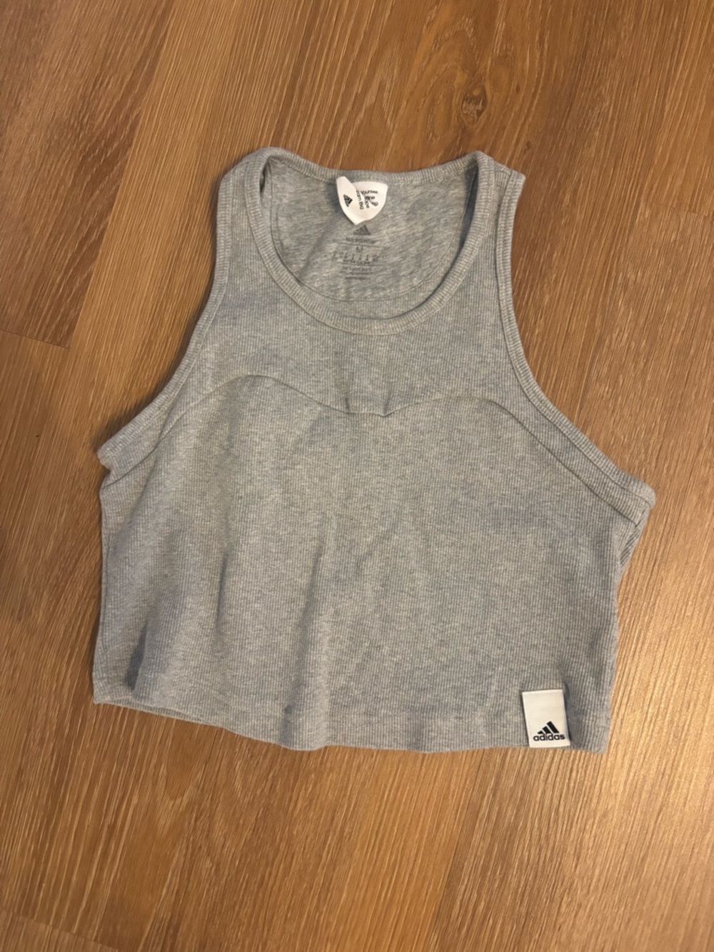Adidas Cropped Gray Tank Top